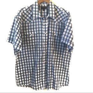 Panhandle Slim Pearl Snap Buttons Short Sleeve Top